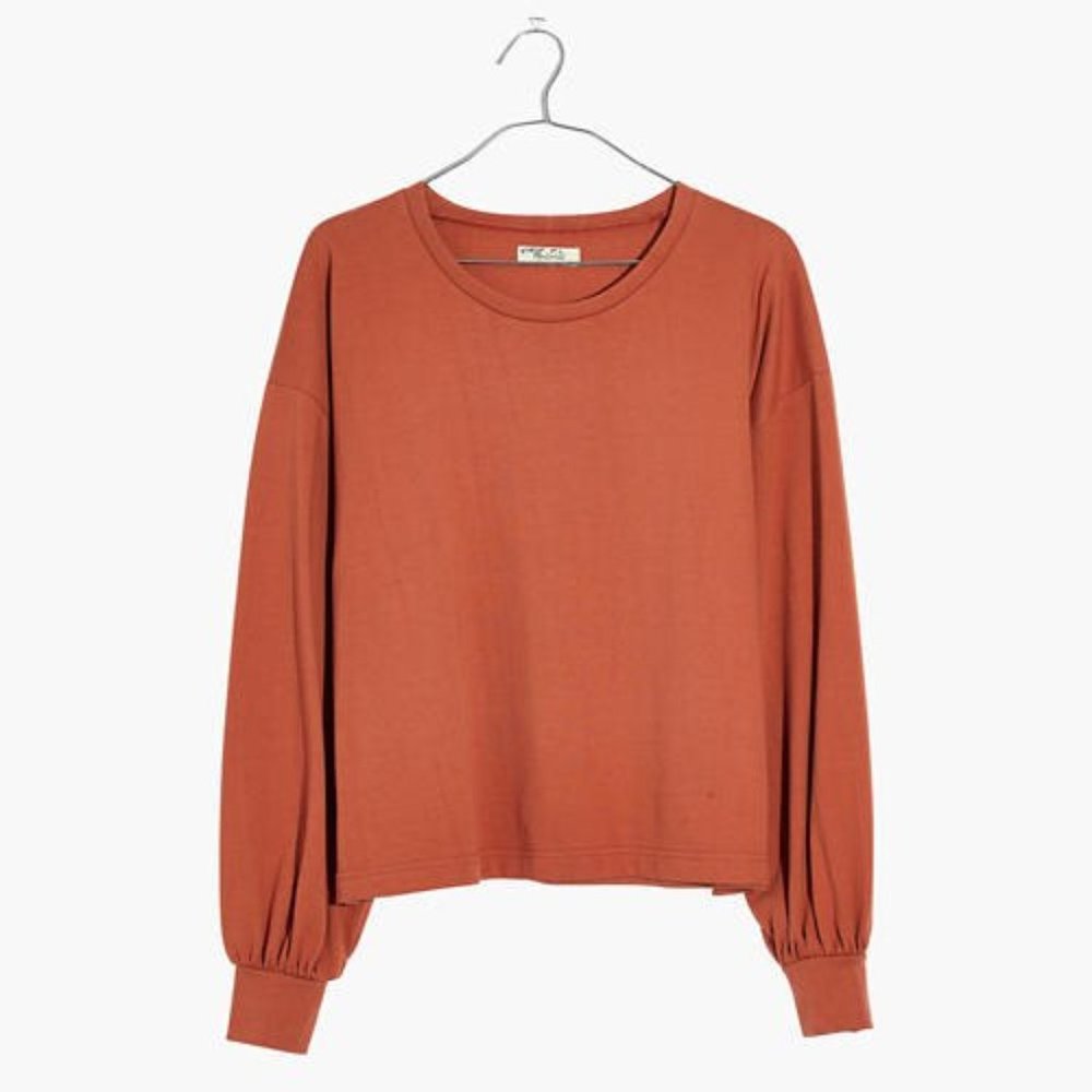 Mile(s) by Madewell Chord Bubble-Sleeve Top S